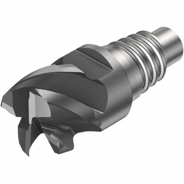 Sandvik Coromant - 3/4" Mill Diam, 0.4134" LOC, 0.4134" OAL, 3 Flute Square End Mill Head - Eagle Tool & Supply