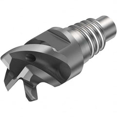 Sandvik Coromant - 1/2" Mill Diam, 0.315" LOC, 0.315" OAL, 4 Flute Square End Mill Head - Eagle Tool & Supply