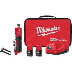 Milwaukee Tool - 1/4" Collet, 20,000 RPM, Straight, Electric Die Grinder - Eagle Tool & Supply