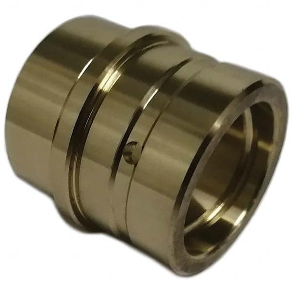 Gibraltar - Die & Mold Straight Bushings; Material: Solid Bronze ; Overall Length (Inch): 1-3/4 ; Overall Length (Decimal Inch): 1-3/4 ; Inside Diameter (Inch): 1.0005 ; Body Diameter (Decimal Inch): 1.3755 ; Attachment Method: Press-Fit - Exact Industrial Supply