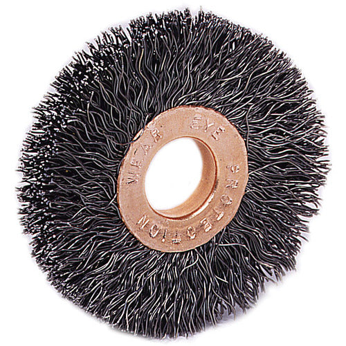 2-1/2″ Small Diameter Crimped Wire Wheel, .0118″ Steel Fill, 1/2″-3/8″ Arbor Hole - Eagle Tool & Supply
