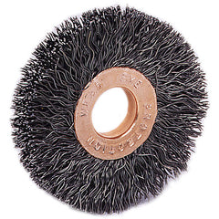 2-1/2″ Small Diameter Crimped Wire Wheel, .0118″ Steel Fill, 1/2″-3/8″ Arbor Hole - Eagle Tool & Supply