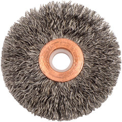 2-1/2″ Small Diameter Crimped Wire Wheel, .014″ Steel Fill, 1/2″-3/8″ Arbor Hole - Eagle Tool & Supply