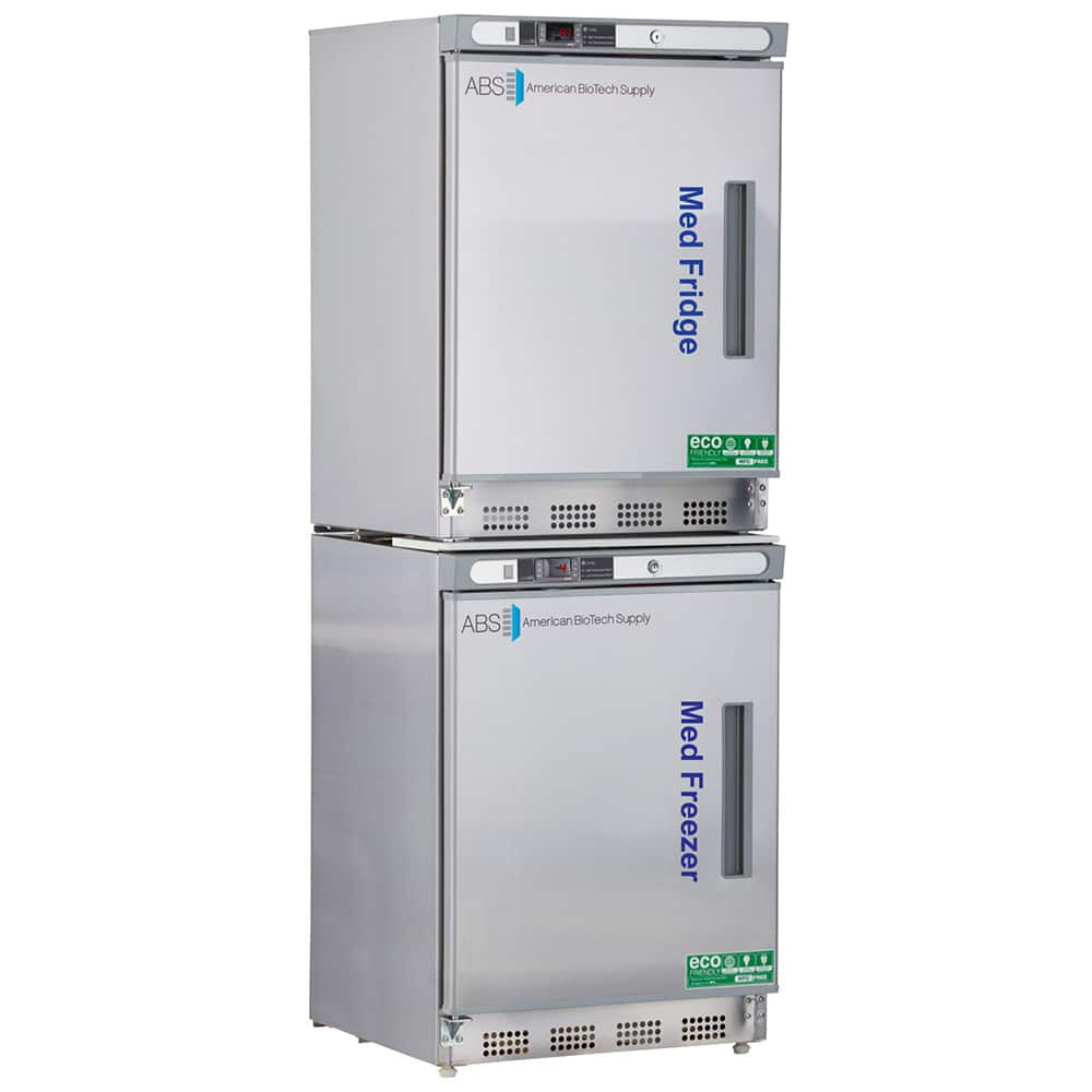 American BioTech Supply - Laboratory Refrigerators and Freezers; Type: Pharmacy/Vaccine Refrigerator & Freezer Combination ; Volume Capacity: 9 Cu. Ft. ; Minimum Temperature (C): -15.00 ; Maximum Temperature (C): 8.00 ; Width (Inch): 23-3/4 ; Depth (Inch - Exact Industrial Supply