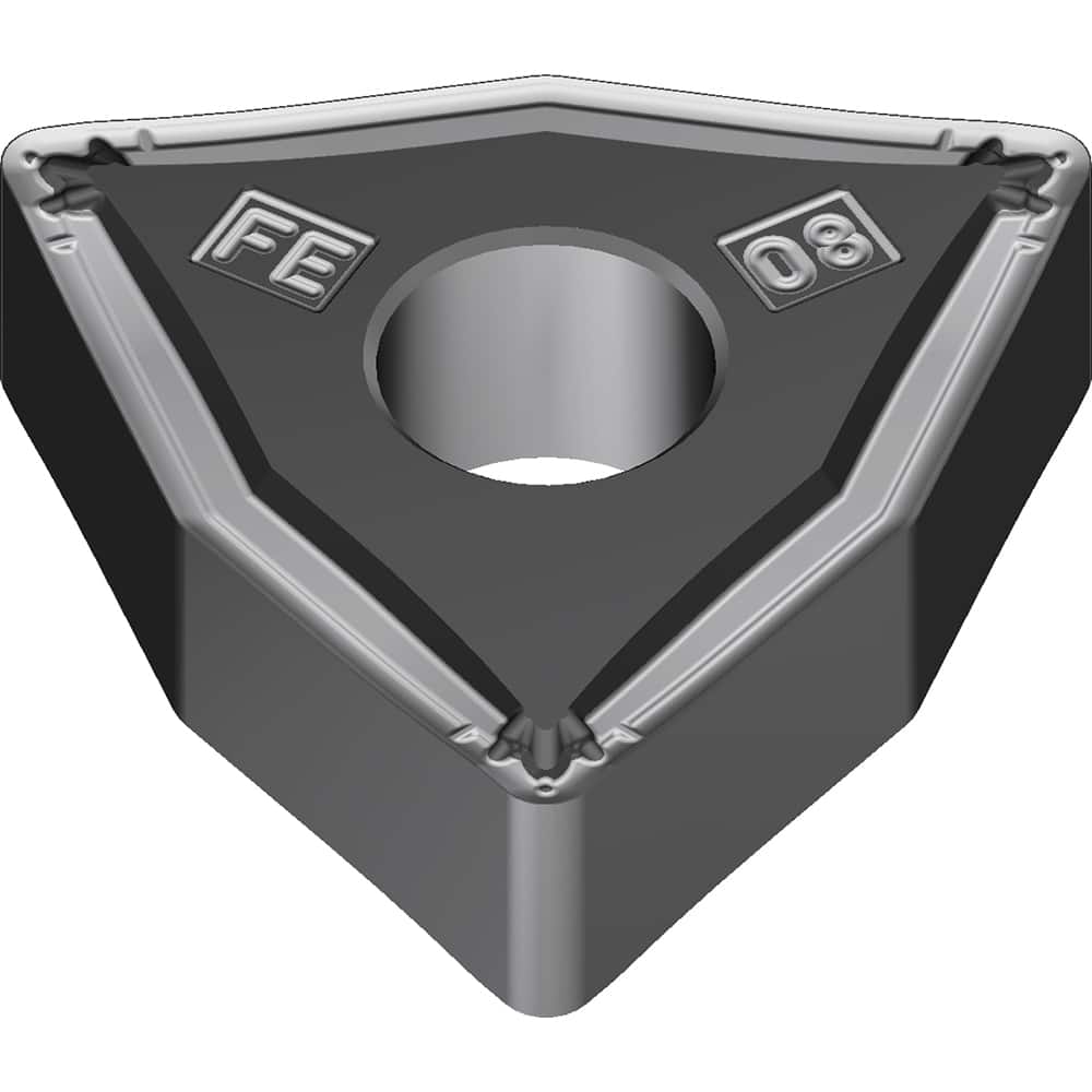 WNMG331EFE AC6030M Carbide Turning Insert Absotech Finish, 0.2559″ Long, 3/8″ Inscribed Circle, 0.0157″ Corner Radius, 0.1874″ Thick, Series AC6000M