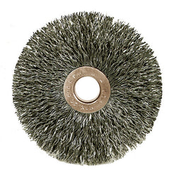 3″ Small Diameter Crimped Wire Wheel, .0104″ Steel Fill, 1/2″ Arbor Hole - Eagle Tool & Supply