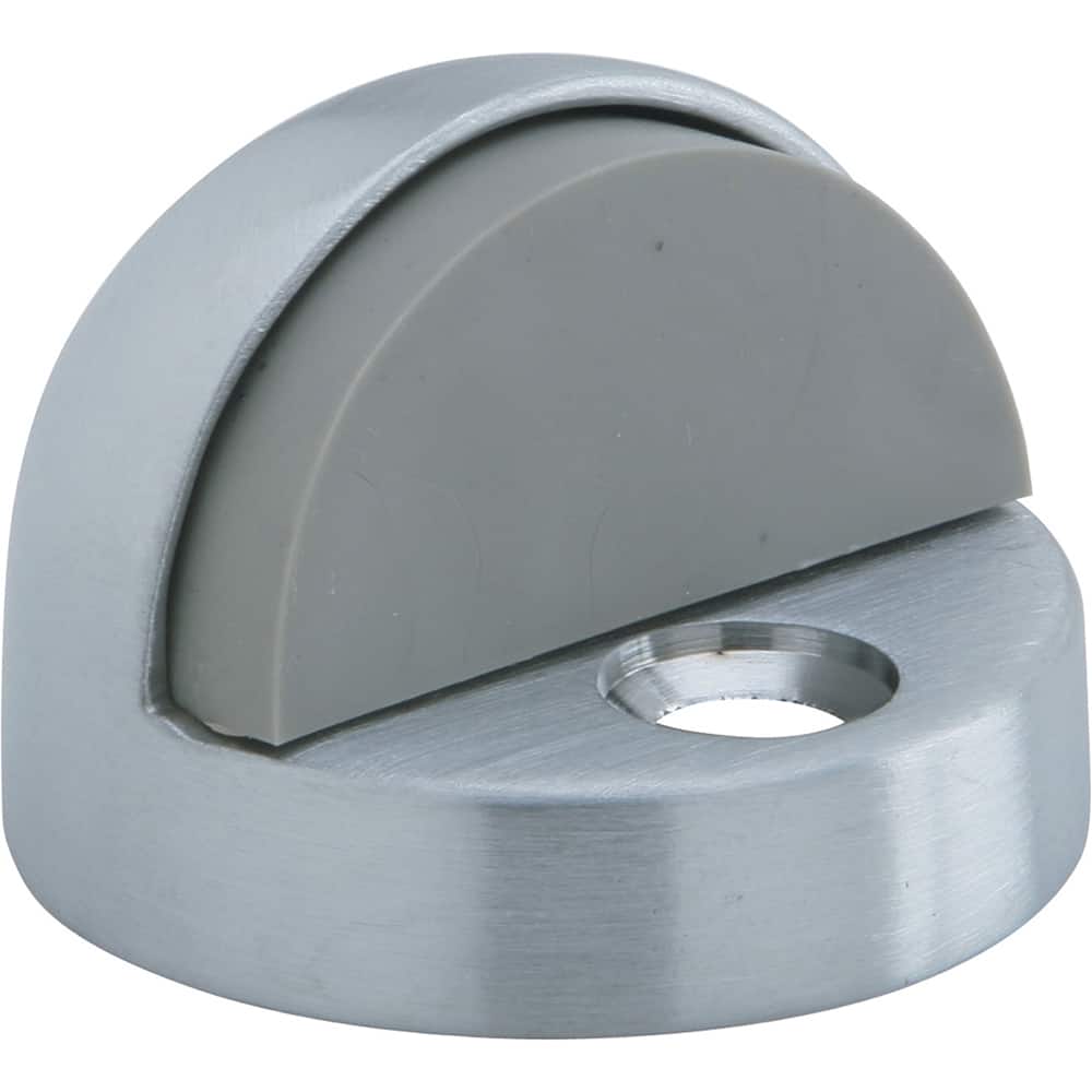 IVES - Stops; Type: Floor Stop ; Finish/Coating: Satin Chrome ; Projection: 1-11/32 (Inch); Mount Type: Floor - Exact Industrial Supply