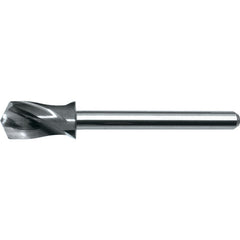 ‎1/4″ Dia. × 1/8″ Shank × 1/2″ Flute Length × 1-1/2″ OAL, Standard, 130°, Uncoated, 2 Flute, Straight / Cylindrical Solid Carbide Drill - Exact Industrial Supply