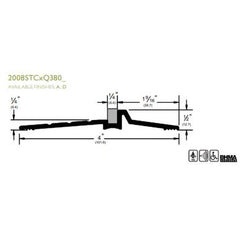 Pemko - Thresholds; Height (Inch): 1/2 ; Length (Inch): 36 ; Width (Inch): 4 ; Finish/Coating: Mill Finish Aluminum