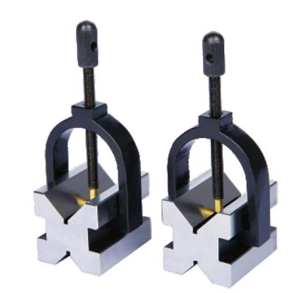 Insize USA LLC - V-Blocks; Type: V-Block ; Sold As: Matched Pair ; Overall Width (Decimal Inch): 1.6000 ; V Angle: 90.00 ; Minimum Capacity of V (Decimal Inch): 0.2000 ; Maximum Capacity of V (Decimal Inch): 1.1800 - Exact Industrial Supply