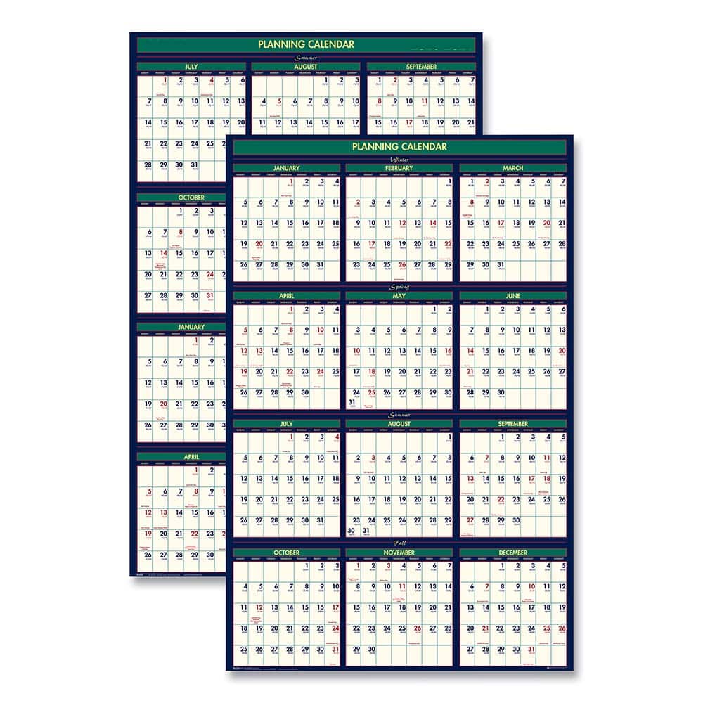 House of Doolittle - Note Pads, Writing Pads & Notebooks Writing Pads & Notebook Type: Wall Calendar Size: 24 x 37 - Eagle Tool & Supply