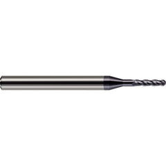 Harvey Tool - 0.08" Diam, 0.24" LOC, 4 Flute Solid Carbide Ball End Mill - Exact Industrial Supply