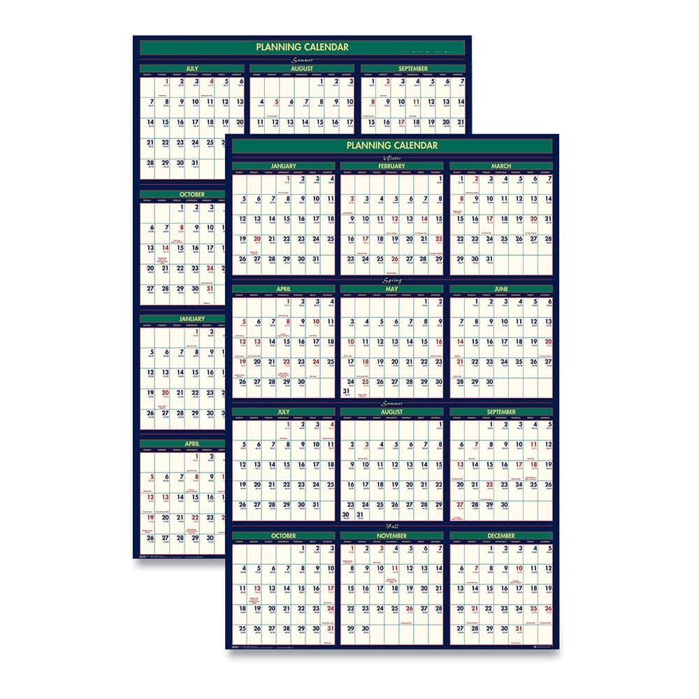 House of Doolittle - Note Pads, Writing Pads & Notebooks Writing Pads & Notebook Type: Wall Calendar Size: 24 x 37 - Eagle Tool & Supply