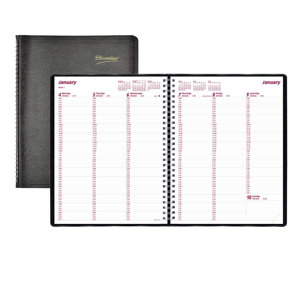 Brownline - Note Pads, Writing Pads & Notebooks Writing Pads & Notebook Type: Appointment Book Size: 8-1/2 X 11 - Eagle Tool & Supply