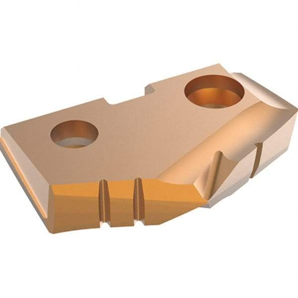 Allied Machine and Engineering - 1.234" Diam x 3/16" Thick, Seat Code 2, 132° Included Angle Spade Drill Insert - AM300 Coated, Carbide, Grade K35, Series GEN2 T-A - Eagle Tool & Supply