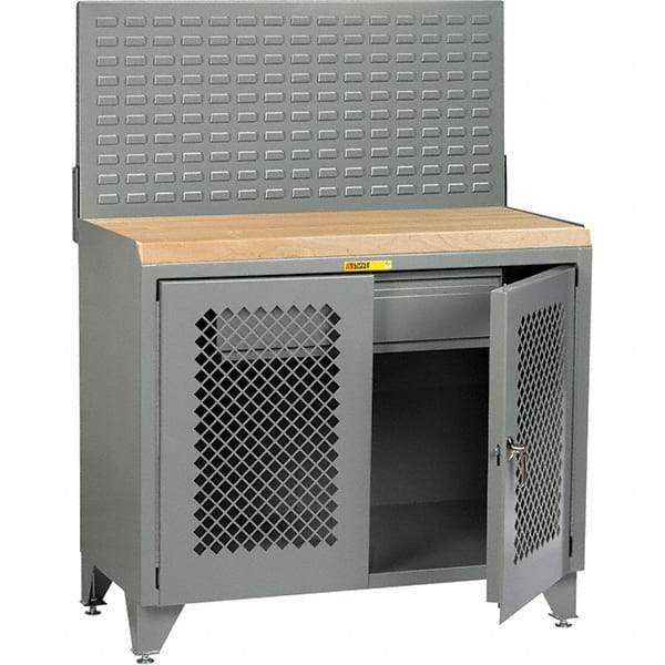 Little Giant - Stationary Workstations Type: Security Workstation Width (Inch): 48 - Eagle Tool & Supply