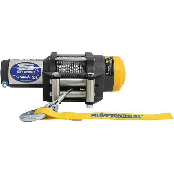 Superwinch - Automotive Winches Type: DC Electric Winch Pull Capacity (Lb.): 2,500 (Pounds) - Eagle Tool & Supply