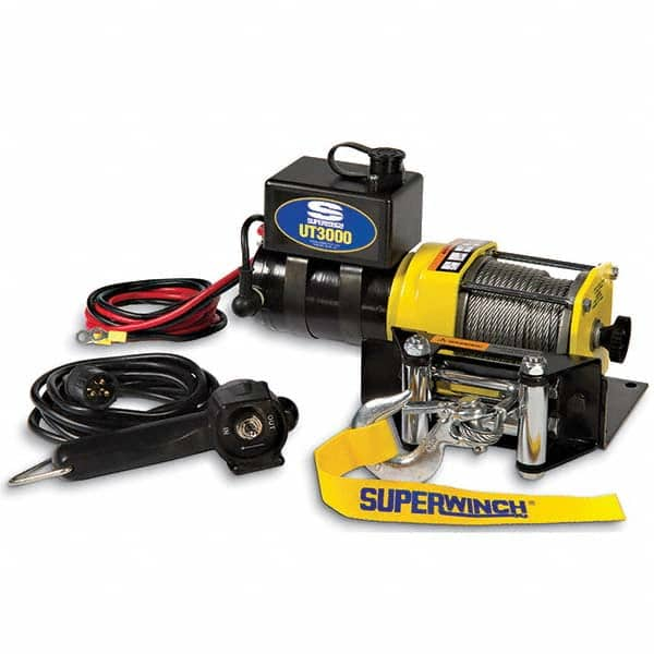 Superwinch - Automotive Winches Type: DC Electric Winch Pull Capacity (Lb.): 3,000 (Pounds) - Eagle Tool & Supply