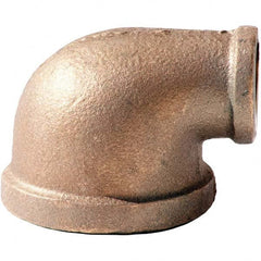 Merit Brass - Brass & Chrome Pipe Fittings Type: Reducing Elbow Fitting Size: 1 x 3/4 - Eagle Tool & Supply