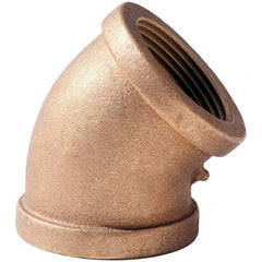 Merit Brass - Brass & Chrome Pipe Fittings Type: 45 Elbow Fitting Size: 3 - Eagle Tool & Supply