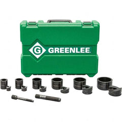 Greenlee - Punch & Driver Kits Tool Type: Knockout Set Punch Shape: Round - Eagle Tool & Supply