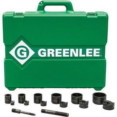 Greenlee - Punch & Driver Kits Tool Type: Knockout Set Punch Shape: Round - Eagle Tool & Supply