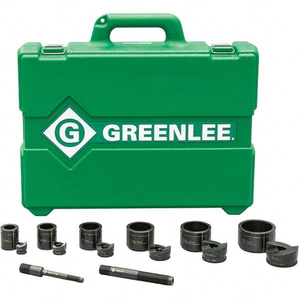 Greenlee - Punch & Driver Kits Tool Type: Knockout Set Punch Shape: Round - Eagle Tool & Supply