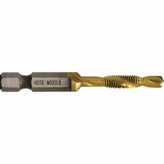 Greenlee - Combination Drill & Tap Sets Minimum Thread Size (mm): M5x0.80 Maximum Thread Size (mm): M5x0.80 - Eagle Tool & Supply