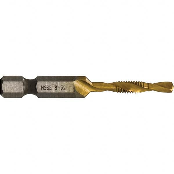 Greenlee - Combination Drill & Tap Sets Minimum Thread Size (Inch): #8-32 Maximum Thread Size (mm): M4x0.70 - Eagle Tool & Supply