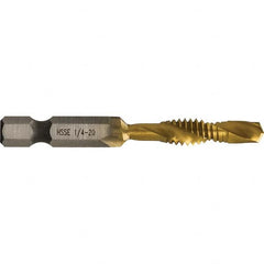 Greenlee - Combination Drill & Tap Sets Minimum Thread Size (Inch): 1/4-20 Maximum Thread Size (mm): M6x1.00 - Eagle Tool & Supply