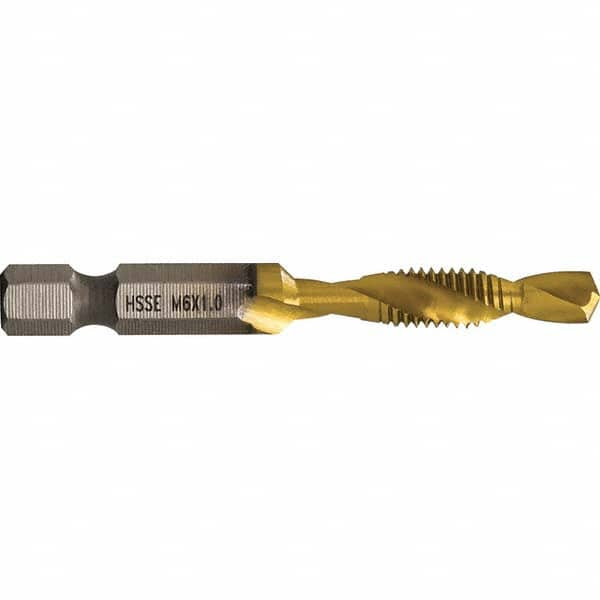 Greenlee - Combination Drill & Tap Sets Minimum Thread Size (mm): M6x1.00 Maximum Thread Size (mm): M6x1.00 - Eagle Tool & Supply