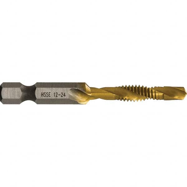 Greenlee - Combination Drill & Tap Sets Minimum Thread Size (Inch): #12-24 Maximum Thread Size (mm): M6x1.00 - Eagle Tool & Supply