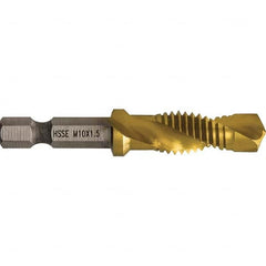 Greenlee - Combination Drill & Tap Sets Minimum Thread Size (mm): M10x1.50 Maximum Thread Size (mm): M10x1.50 - Eagle Tool & Supply