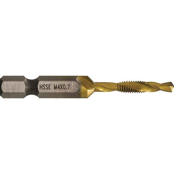 Greenlee - Combination Drill & Tap Sets Minimum Thread Size (mm): M4x0.70 Maximum Thread Size (mm): M4x0.70 - Eagle Tool & Supply