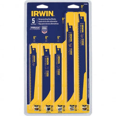 Irwin - Reciprocating Saw Blade Sets Blade Material: Bi-Metal Minimum Blade Length (Inch): 6 - Eagle Tool & Supply