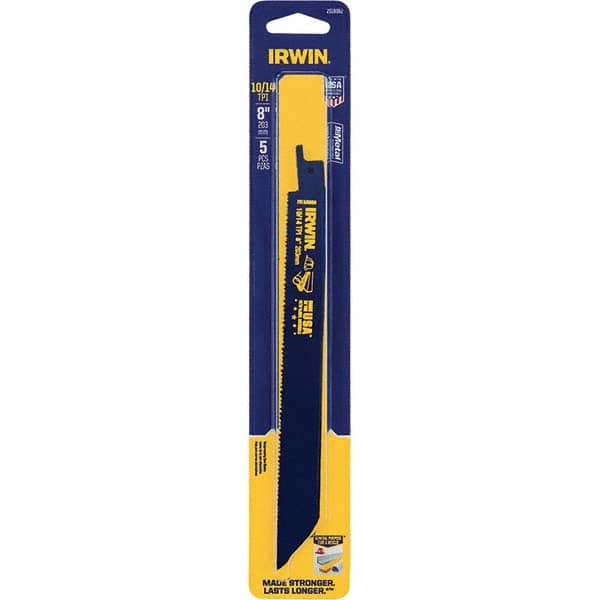 Irwin - Reciprocating Saw Blades Blade Material: Bi-Metal Blade Length (Inch): 8 - Eagle Tool & Supply