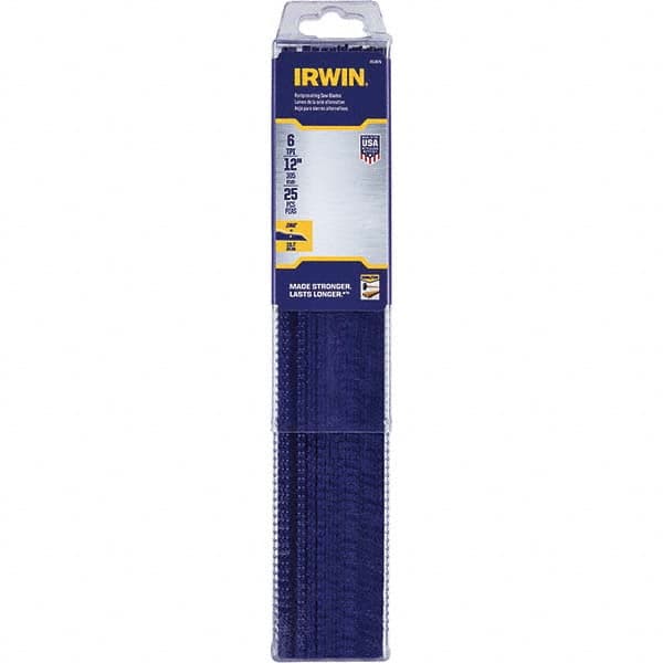 Irwin - Reciprocating Saw Blades Blade Material: Bi-Metal Blade Length (Inch): 12 - Eagle Tool & Supply