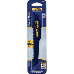 Irwin - Reciprocating Saw Blades Blade Material: Bi-Metal Blade Length (Inch): 6 - Eagle Tool & Supply