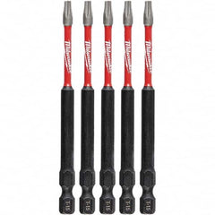 Milwaukee Tool - Power & Impact Screwdriver Bits & Holders Bit Type: Torx Torx Size: T15 - Eagle Tool & Supply