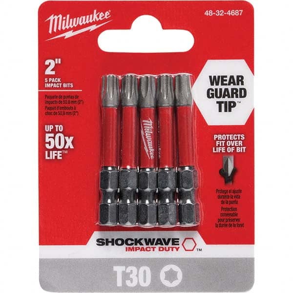 Milwaukee Tool - 1/4" Hex T30 Torx Impact Ready Bit - Eagle Tool & Supply