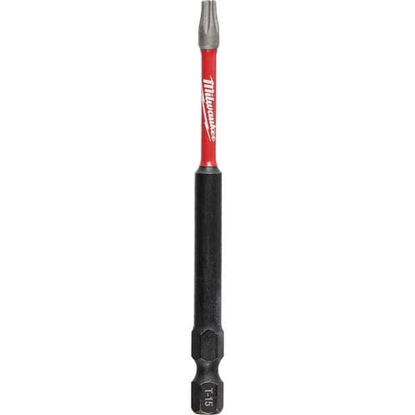Milwaukee Tool - 1/4" Hex T15 Torx Impact Ready Bit - Eagle Tool & Supply