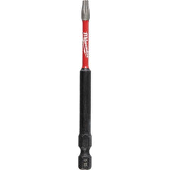 Milwaukee Tool - 1/4" Hex T15 Torx Impact Ready Bit - Eagle Tool & Supply