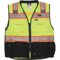 MCR Safety - High Visibility Vests Vest Style: Surveyor's Vest Type: Hi Visibility - Eagle Tool & Supply