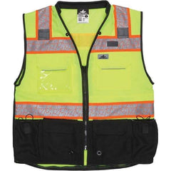 MCR Safety - High Visibility Vests Vest Style: Surveyor's Vest Type: Hi Visibility - Eagle Tool & Supply