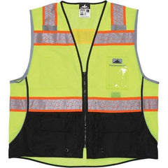 MCR Safety - High Visibility Vests Vest Style: Surveyor's Vest Type: Hi Visibility - Eagle Tool & Supply