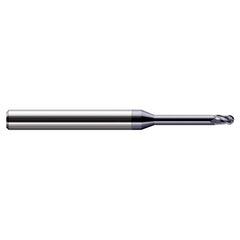 Harvey Tool - Ball End Mills; Mill Diameter (Decimal Inch): 0.0220 ; Number of Flutes: 3 ; Length of Cut (Decimal Inch): 0.0330 ; Material: Solid Carbide ; Overall Length (Inch): 2-1/2 ; Overall Length (Decimal Inch): 2.50000 - Exact Industrial Supply