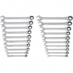 GEARWRENCH - Wrench Sets Tool Type: Ratcheting Combination Wrench System of Measurement: Inch/Metric - Eagle Tool & Supply