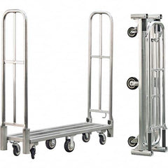 New Age Industrial - 1,500 Lb Capacity Aluminum Folding Utility Cart - Eagle Tool & Supply