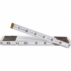 Keson - Folding Rules Overall Length (Feet): 6.00 Graduation (Inch): 1/16 - Eagle Tool & Supply