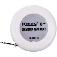 Keson - Diameter Tape Measures Minimum Measurement (Inch): 1/2 Minimum Measurement (Decimal Inch): 0.0010 - Eagle Tool & Supply